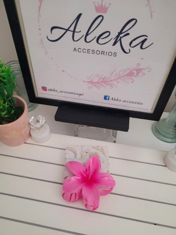 Producto - Broche hawaiano rosado