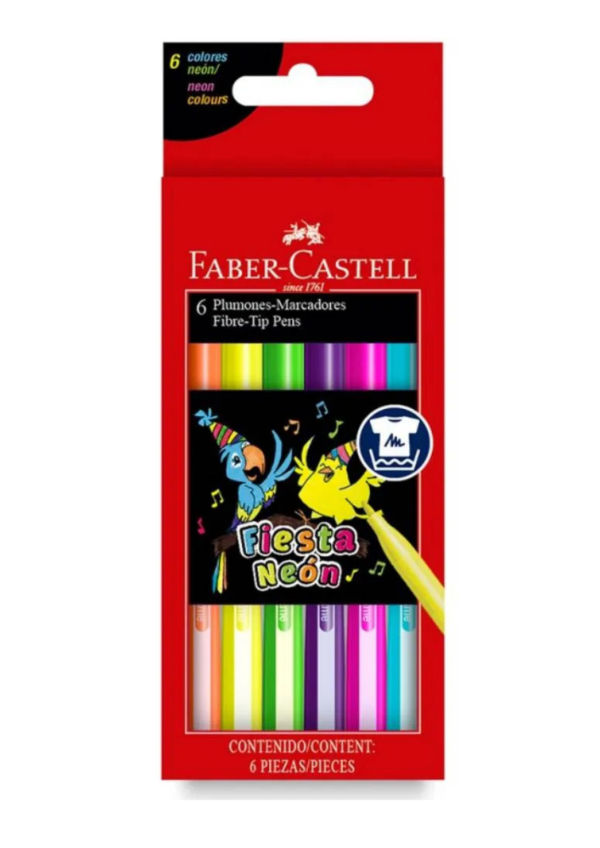 Producto - Marcador Faber Neon x6u.