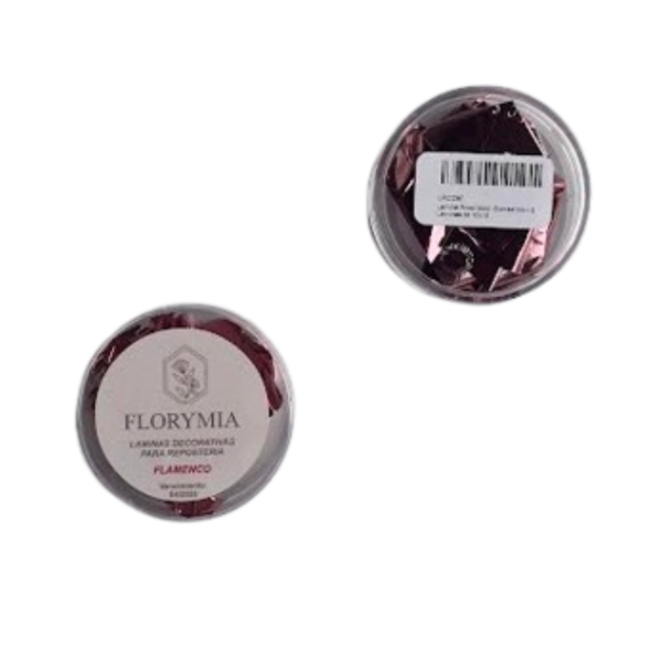 Producto - Lámina rosa rose gold metalizada comestible
