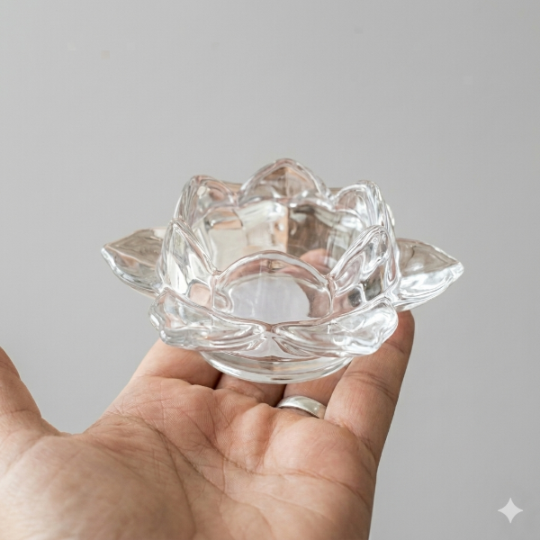 Producto - FLOR DE LOTO ABIERTO VIDRIO