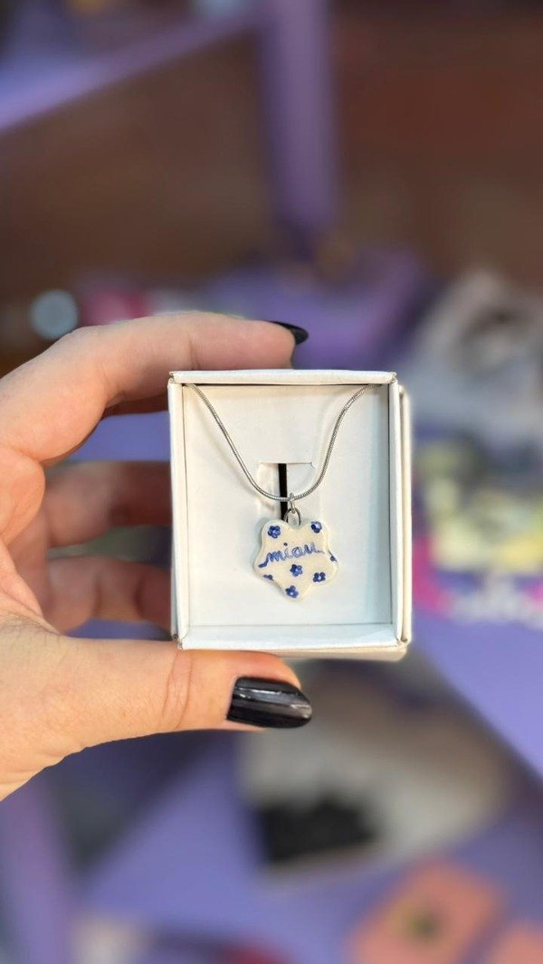 Producto - Collar miau cerámica