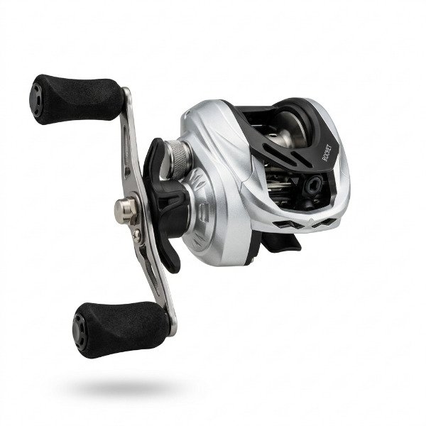 Producto - Reel Bait Top Fishing Rocket8 Silver 8 Rules Freno 5kg giro: 6.5:1 AMBAS MANIJAS - 1