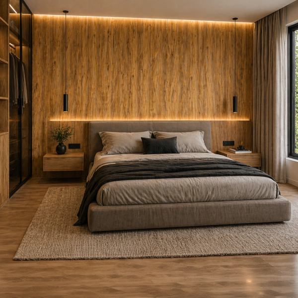 Producto - Placa PVC Nogal Simil Madera