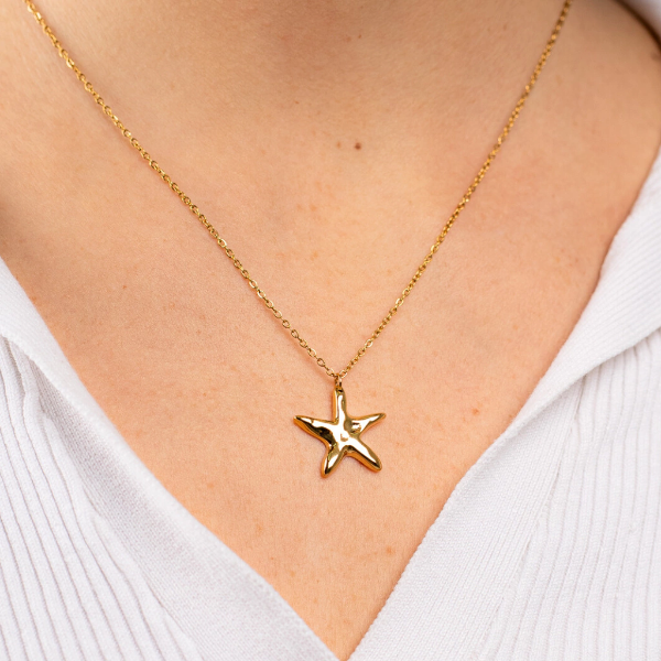 Producto - Collar Sirena Dije estrella de mar