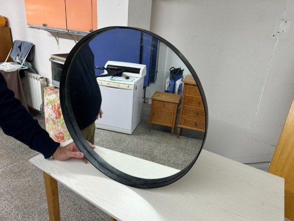 Producto - ESPEJO REDONDO 60cm CON MARCO DE HIERRO #12159