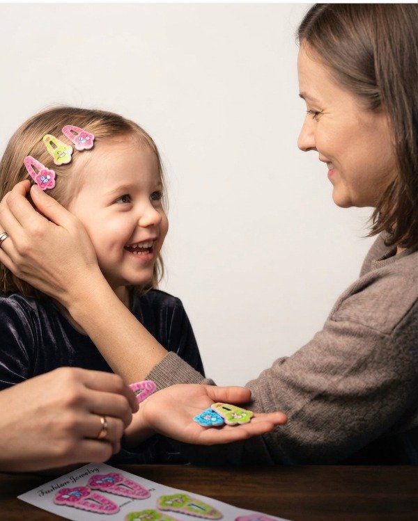 Producto - Hebillas Tic Tac flor con Abejitas Para Niñas - 0