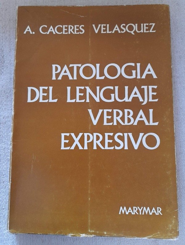 Producto - Patologia Del Lenguaje Verbal Expresivo - Velasquez Marymar