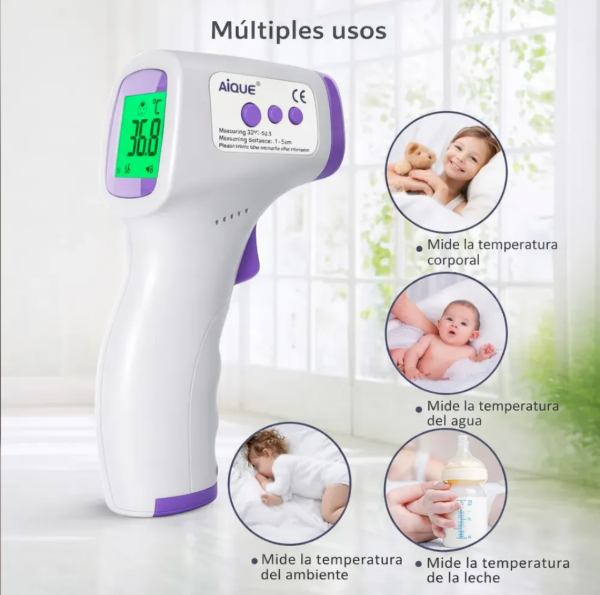 Producto - Termómetro Infrarrojo Digital Sin Contacto P/ Bebé Y Adulto - 1