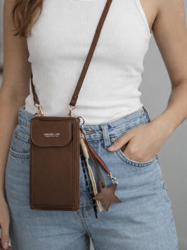 Producto - Billetera Portacelular (chocolate)