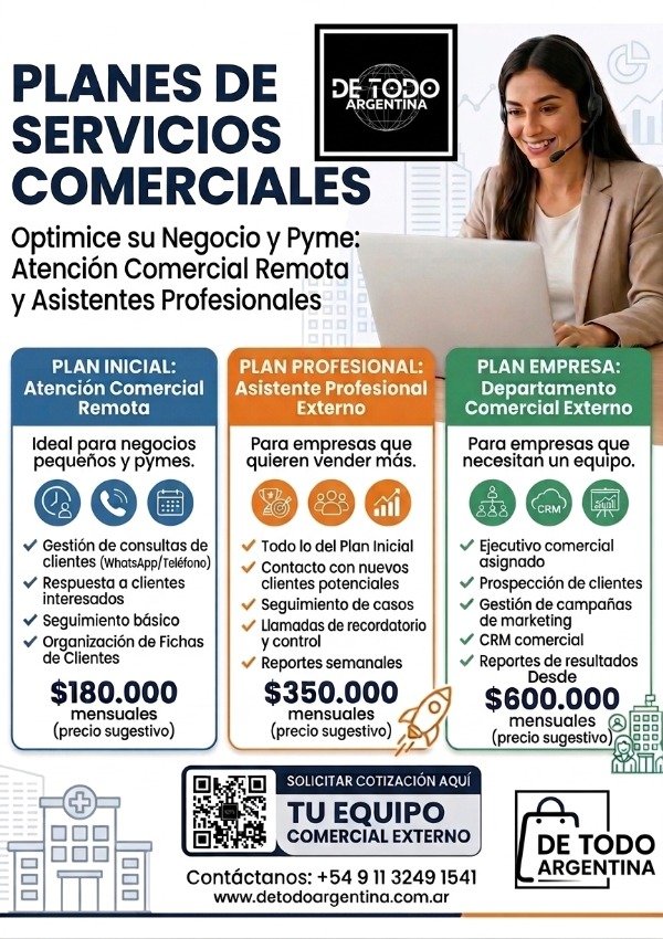 Producto - EQUIPO COMERCIAL EXTERNO. PLANES SERVICIOS COMERCIALES. ART: ECE - 4589632