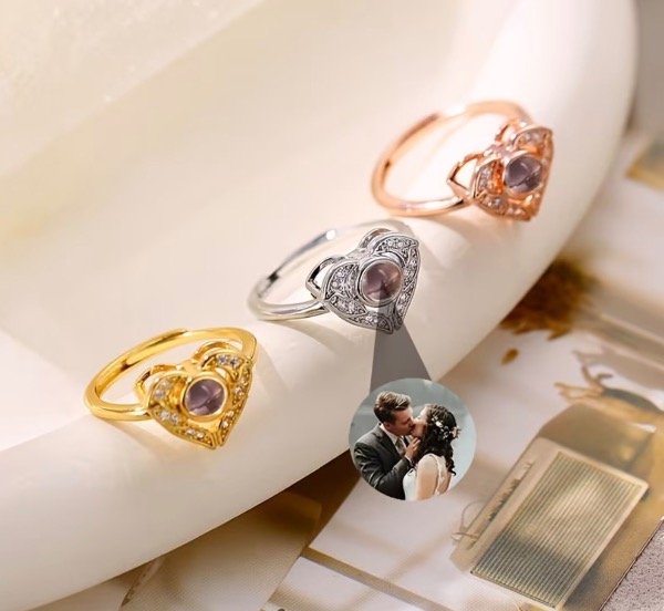 Producto - Anillo foto proyección con zircon