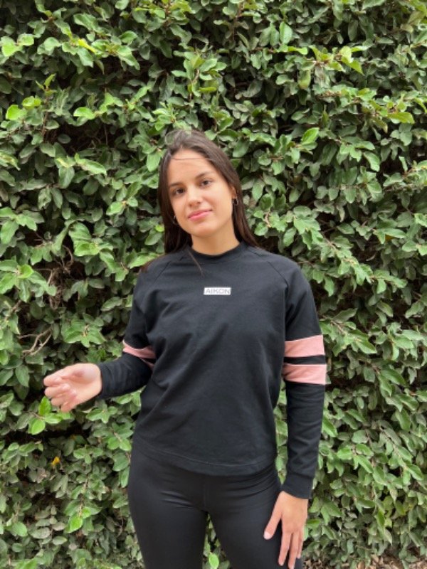 Producto - Buzo PENNY negro-rosa AK