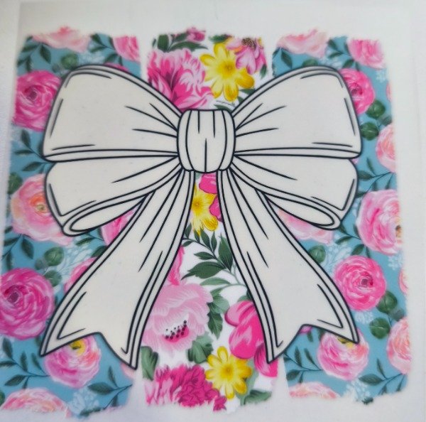 Producto - Estampa dtf textil Moño flores