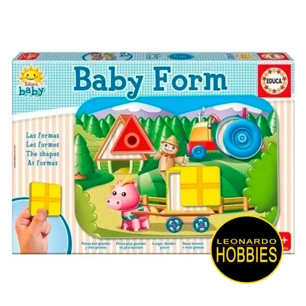 Producto - Baby Form 4 Tableros y 12 piezas Educa 18039