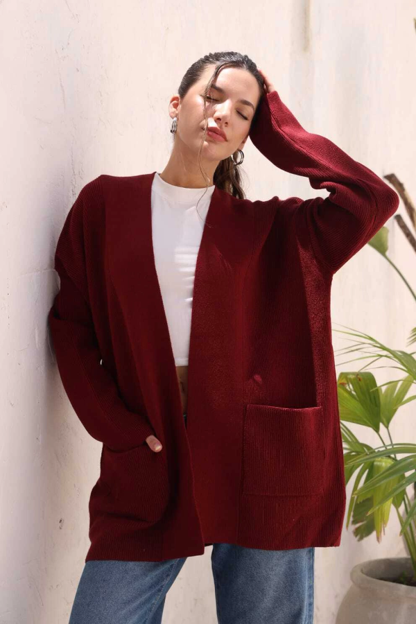 Producto - Cardigan Manhattan Bordo