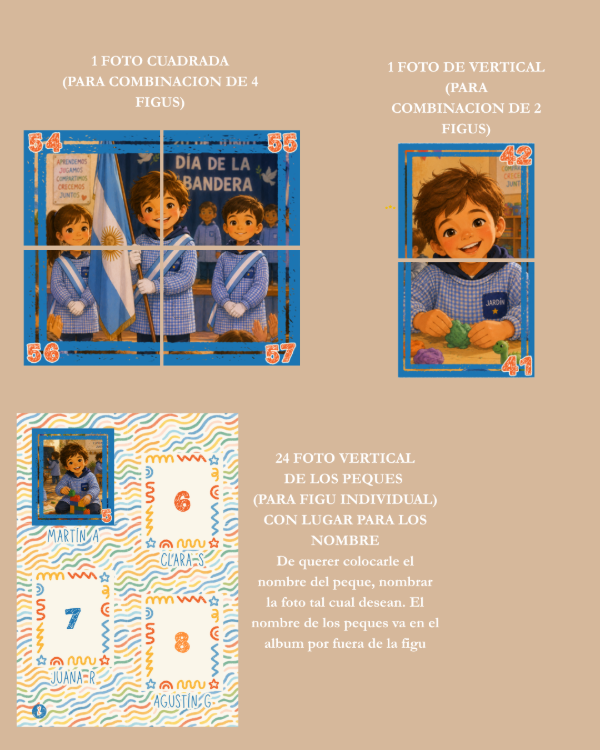 Producto - Álbum de Figuritas Personalizado - Crayones - Contame de Nosotros - 3 al cubo - 3