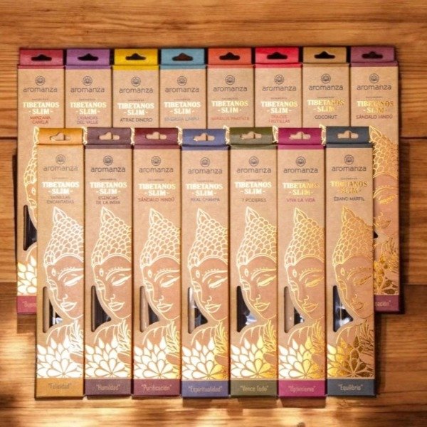Producto - SAHUMERIO TIBETANOS SLIM X10VARILLAS EN CAJA