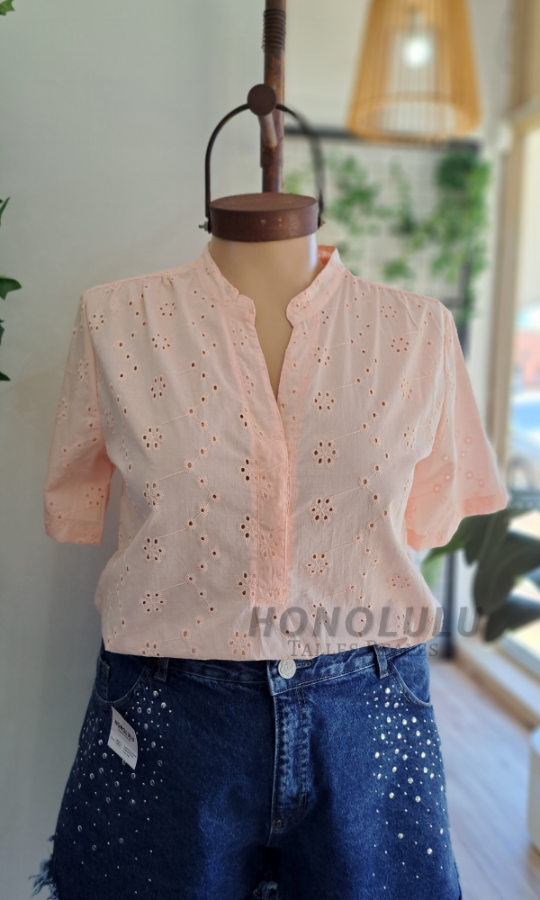 Producto - ULTIMA! Camisola Full Broderie Rosa