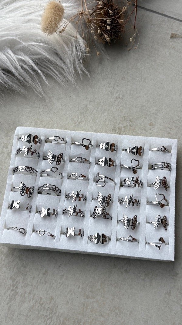 Producto - Anillos acero inoxidable talles 16-20