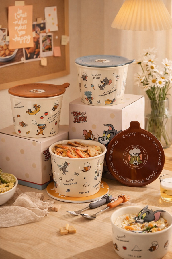 Producto - Bowl para Ramen cute Tom y Jerry