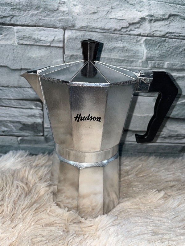 Producto - Cafetera aluminio pulido