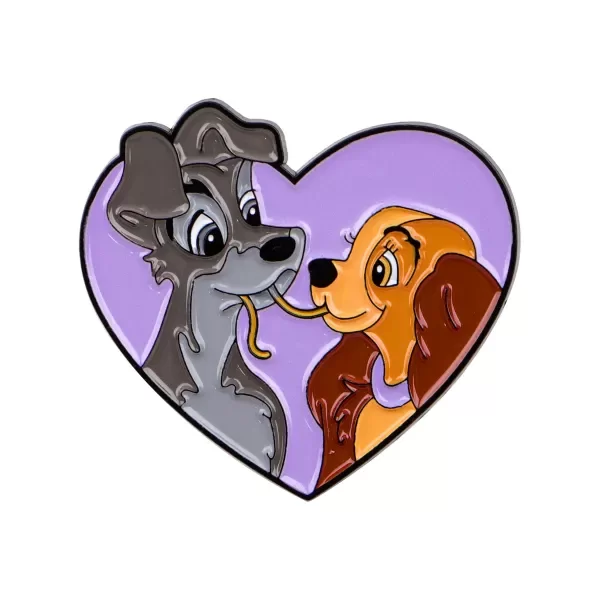 Producto - Pin Disney - La Dama y el Vagabundo beso corazón