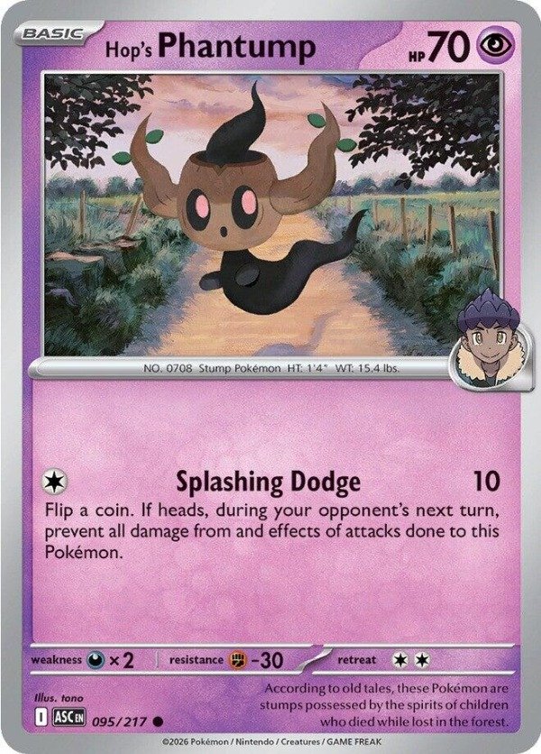 Producto - Hop's Phantump (095/217) [Mega Evolution: Ascended Heroes]