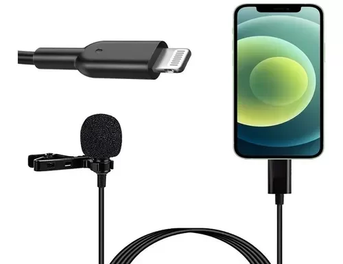 Producto - MICROFONO CORBATERO CON CABLE PARA CELULAR IPHONE