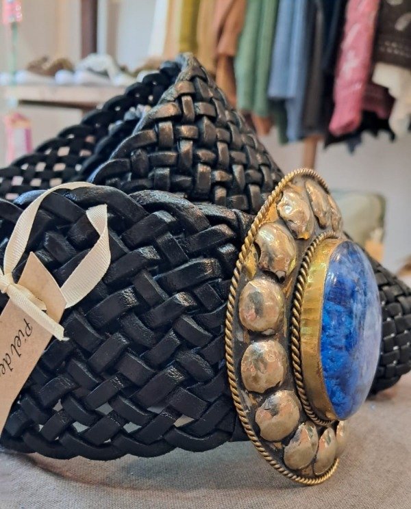 Producto - Faja Negra con Hebilla azul
