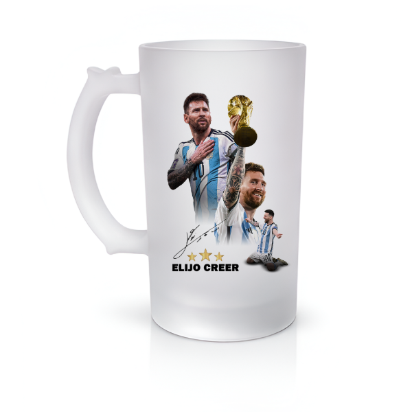 Producto - Chopp vidrio Esmerilado - Messi N2