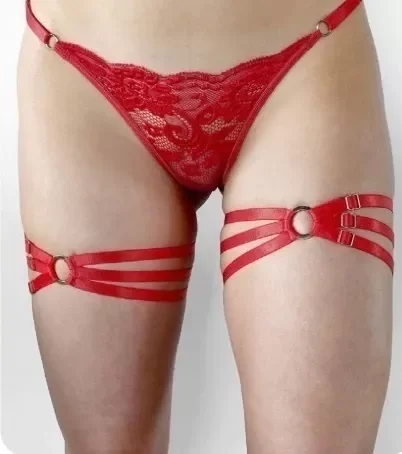 Producto - Par de Arnés Liga Doble Piernas Muslos Elástico Ajustables - 1