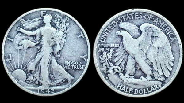 Producto - Estados Unidos Half Dolar 1942 Libertad caminanando Km#142 -VF