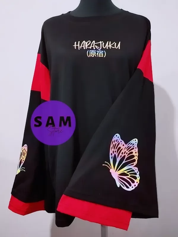 Producto - MANGA LARGA HARAJUKU (mariposa)