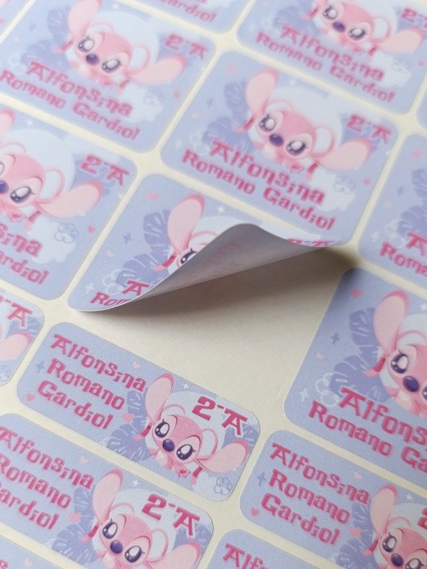 Producto - Sticker para Objetos (de papel) - Ángela novia de Stitch