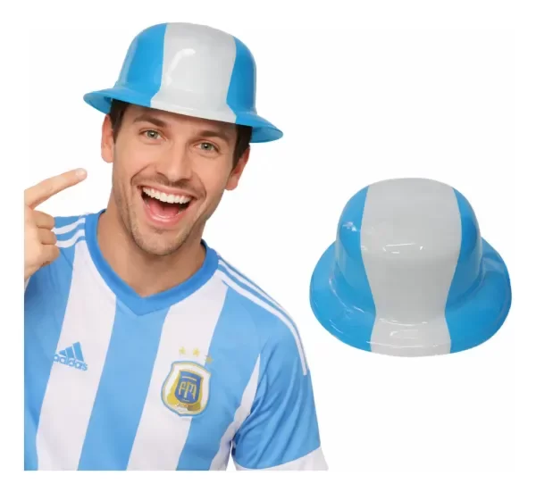 Producto - 12 Sombrero Gorro Bombin Argentina Fiesta Cotillon (#)