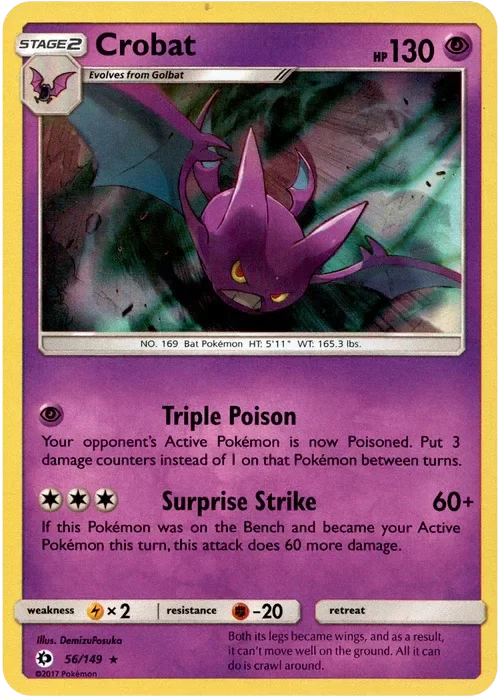 Producto - Crobat - 56/149 - Sun and Moon - Holo