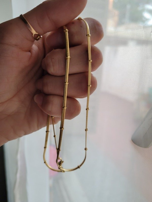 Producto - Gargantilla plana con bolitas AD 50 cm