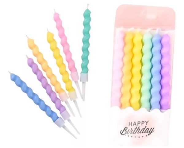 Producto - 6 Velitas pasteles