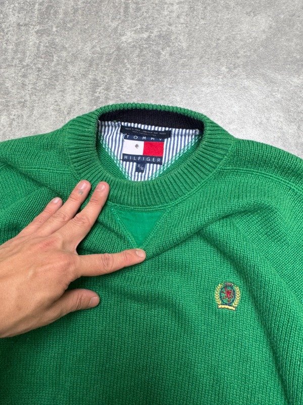 Producto - Sweater de Hilo Tommy Hilfiger Crest Vtg 90s T.L - 2