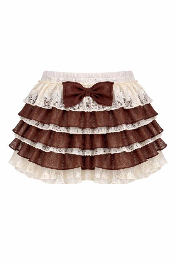 Producto - Pollera "Crema y chocolate"