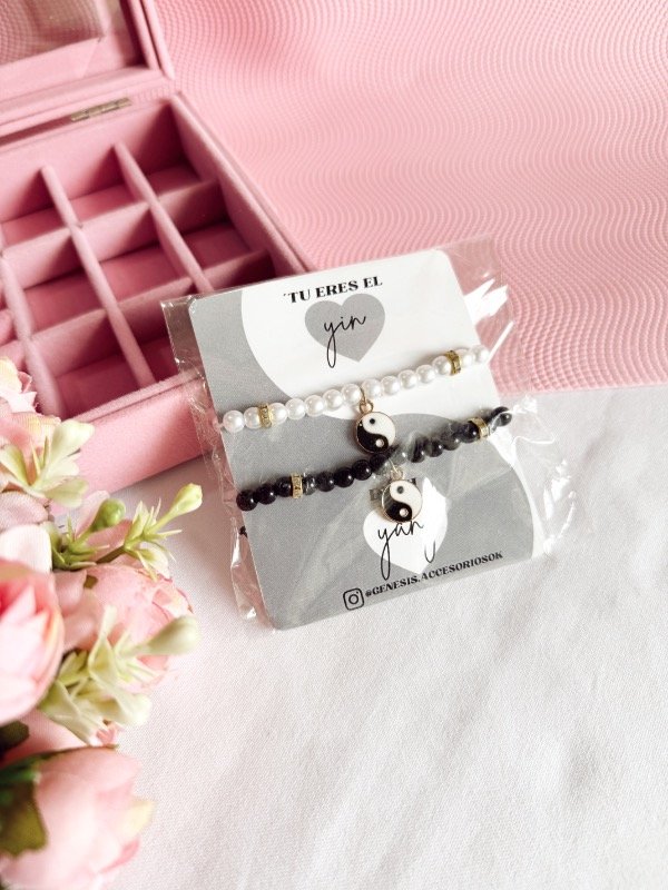 Producto - Pulseras Ying Yang Strass x2