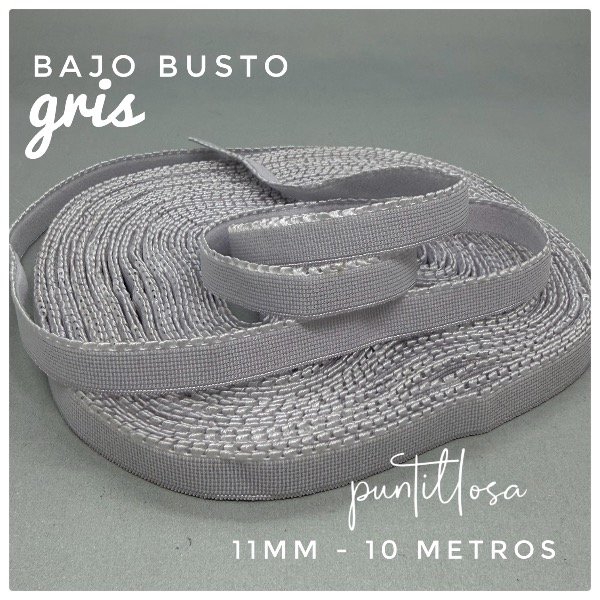 Producto - Bajo Busto Gris 11mm- 10 metros