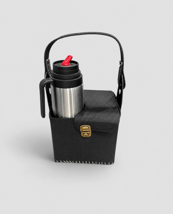 Producto - TERMO MEDIA MANIJA + MATERA ECO CUERO TAPA