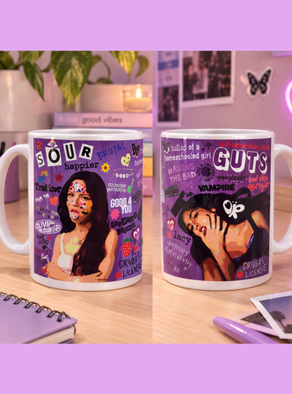 Producto - Kit Olivia Rodrigo - Taza, Totebag y Stickers - 1