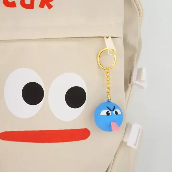 Producto - Llavero con emoticono de carita azul
