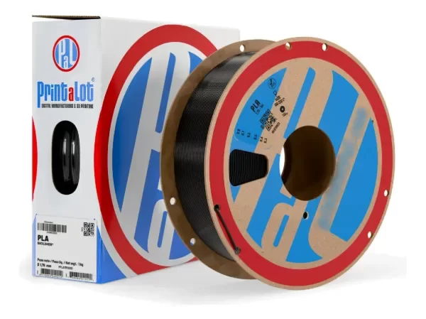 Producto - Filamento 3d PLA 1.75mm X 1kg Printalot Color Negro