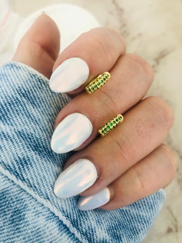 Producto - Argollitas mini verde inglés Golden Bañado en Oro 18k