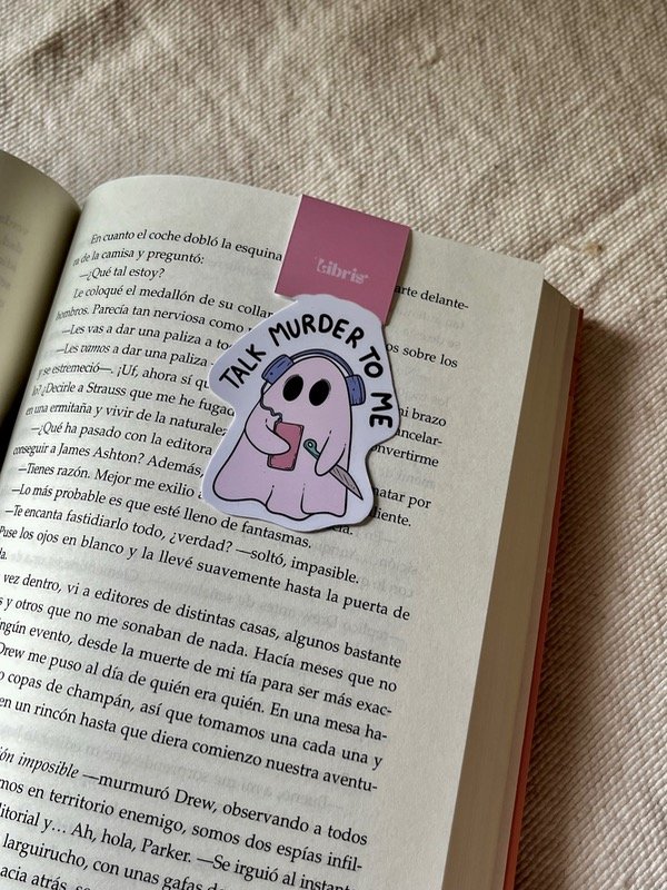 Producto - Marcapáginas magnético "Talk murder to me"