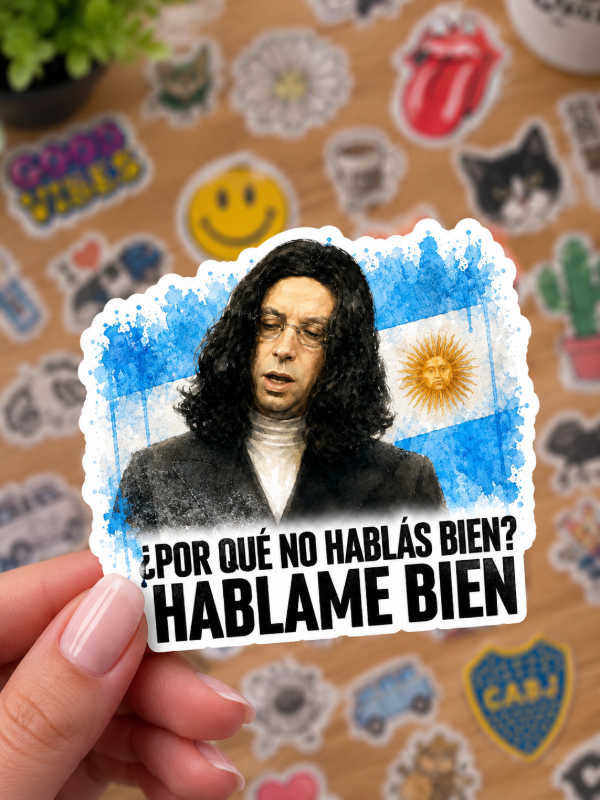 Producto - Sticker // Por qué no hablas bien