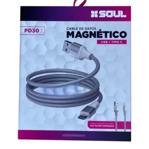 Producto - CABLE USB SOUL MAGNETIO USB TIPO C PD 30w